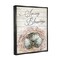 Stupell Industries Spring Blessings Bird Nest Nature Black Framed Floater Canvas Wall Art